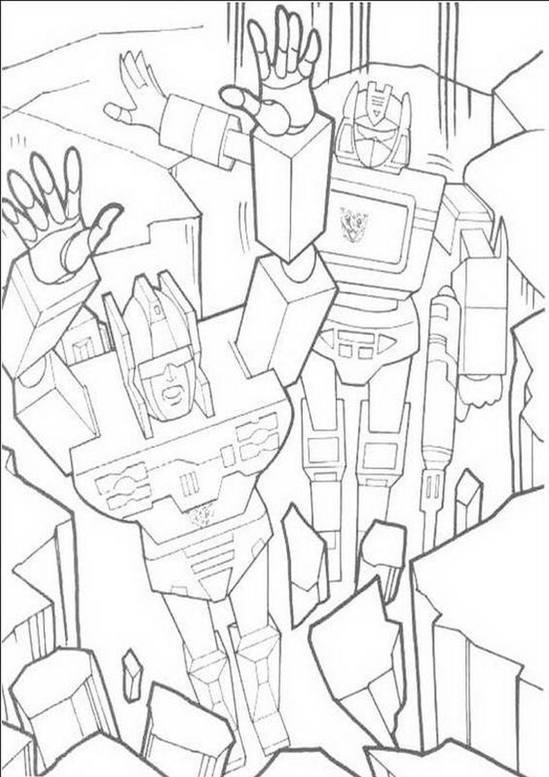 kolorowanki Transformers, malowanka dla chłopców do wydruku numer 57